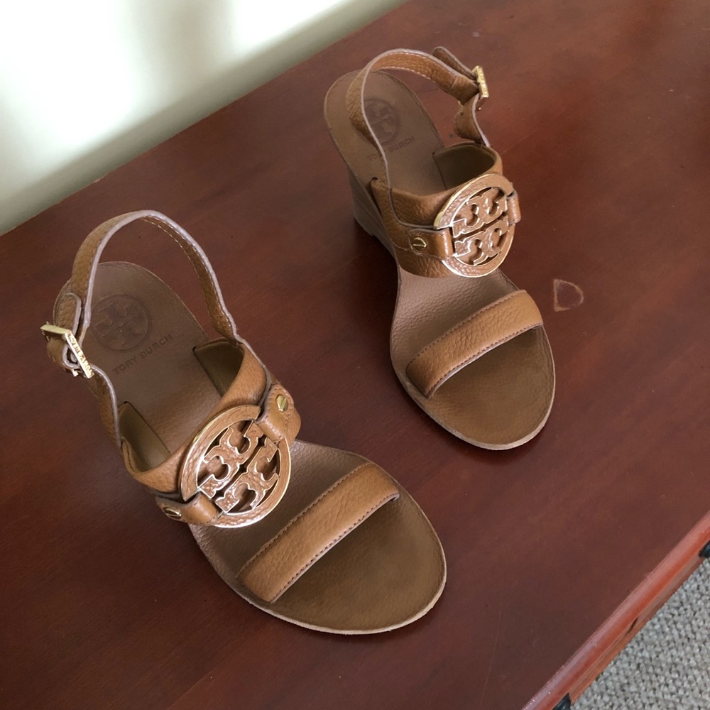 Tory Burch brown wedges